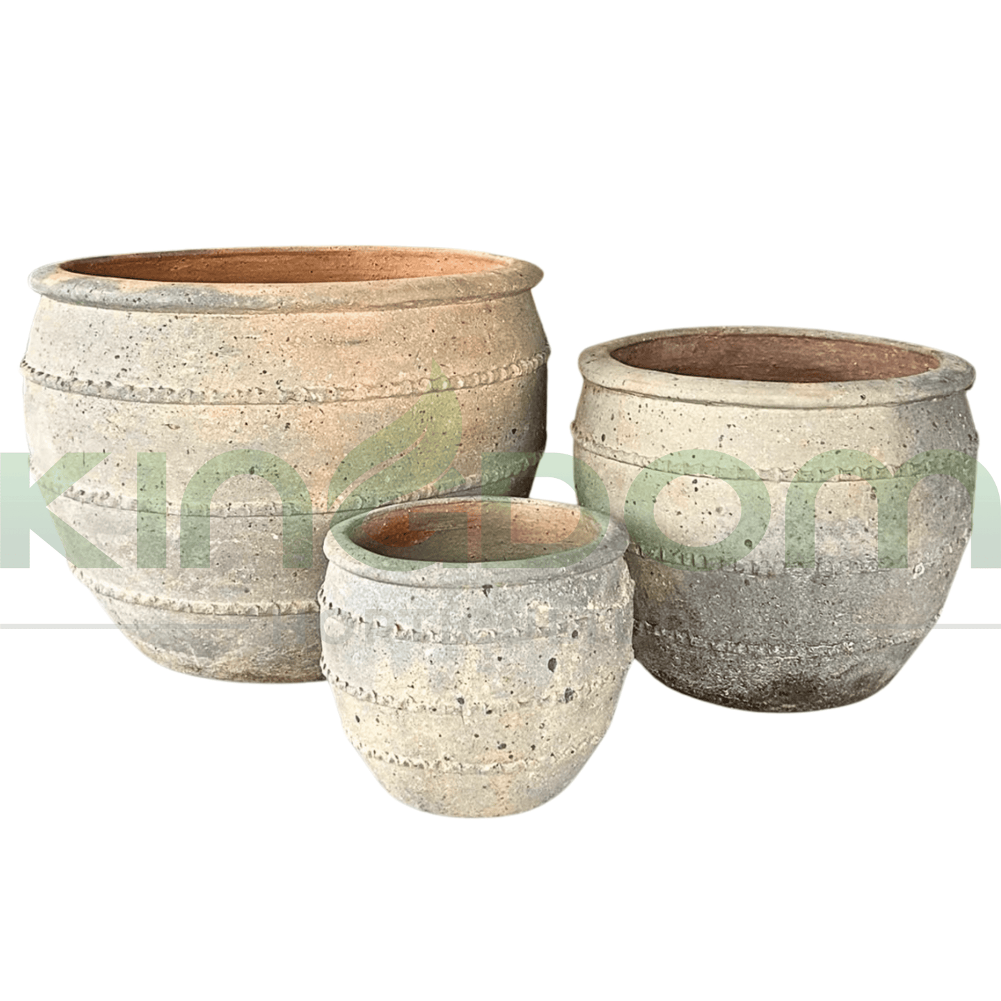 Artisan Stone Odilia Garden Pots with Detail - Kingdom Horticulture Kingdom Horticulture