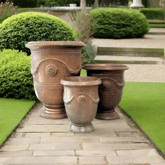 Glazed Anduze Urn Pot | Bronze | 4 Options - Kingdom Horticulture Kingdom Horticulture