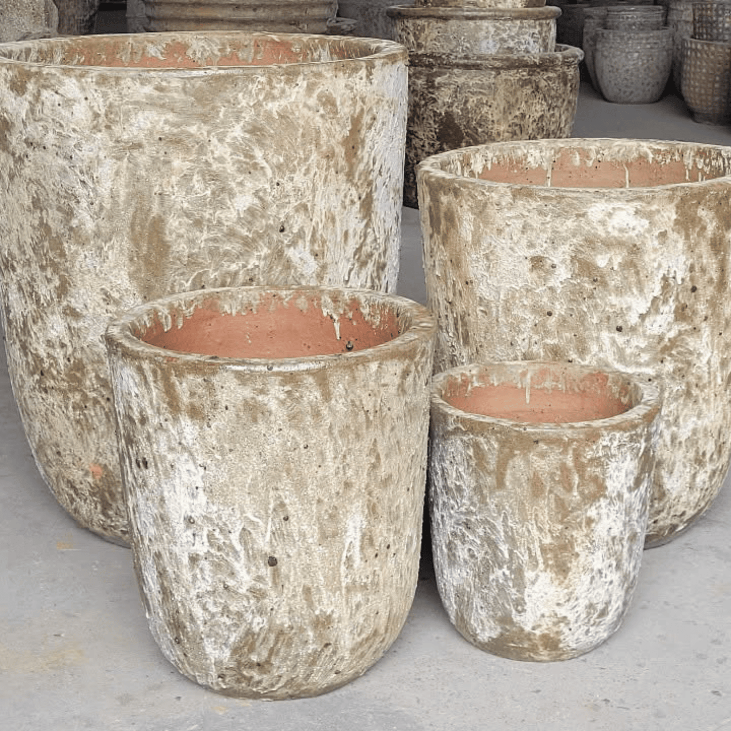 Ancient U Planter Pot | khaki | 4 Sizes - Kingdom Horticulture Kingdom Horticulture