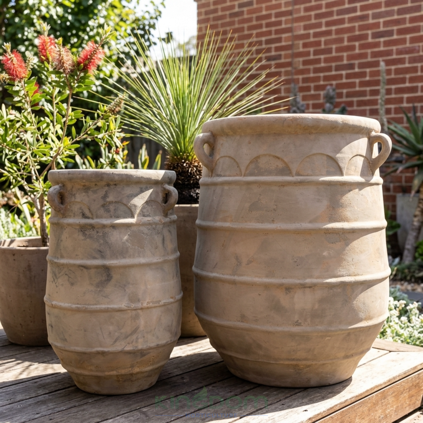 Outback Terracotta Lucilla Garden Urn Pot Kingdom Horticulture