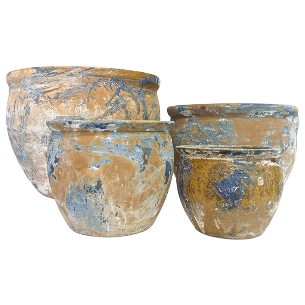 Titanic Ancient Cian Blue Garden Pots