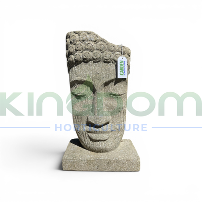 Ancient Greenstone Buddha Ruin Garden Statue