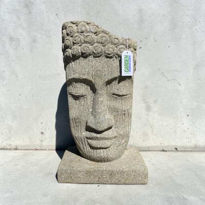 Ancient Greenstone Buddha Ruin Garden Statue