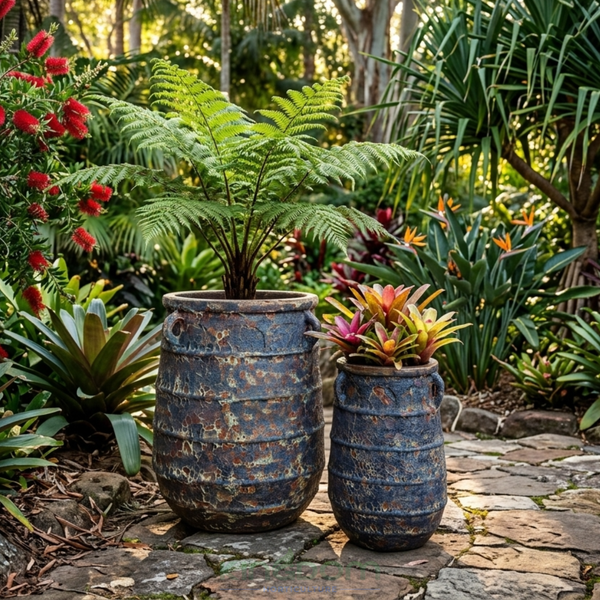 Ancient Lucilla Garden Urn Pot | Rust