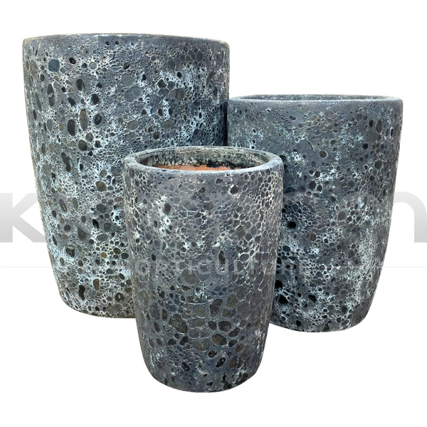 Ancient Snakeskin Crucible Pot | Black