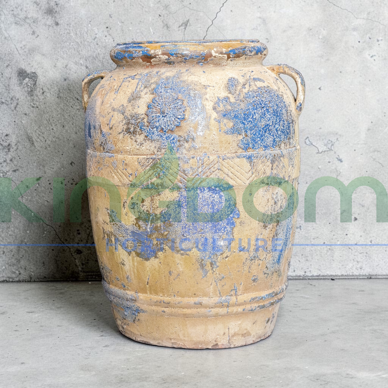 Ancient Titanic Prisilla Garden Pot Urn Planter | Blue Caramel