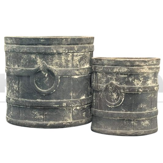 Titanic Barrel Pots | Cocoa | 6 Designs Kingdom Horticulture