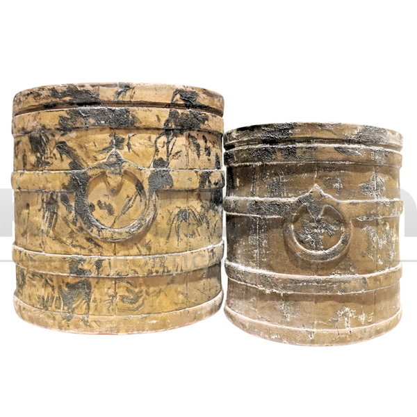 Titanic Barrel Garden Pots | Titanic Yellow | 6 Designs
