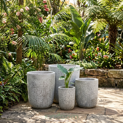 Ancient Bubble Stone U Pot Planters | 4 Sizes