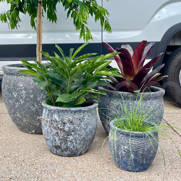 Ancient Cian Pot | 4 Sizes | Blue