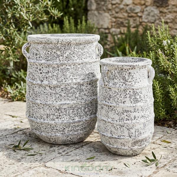 Ancient Lucilla Garden Urn Pot | White