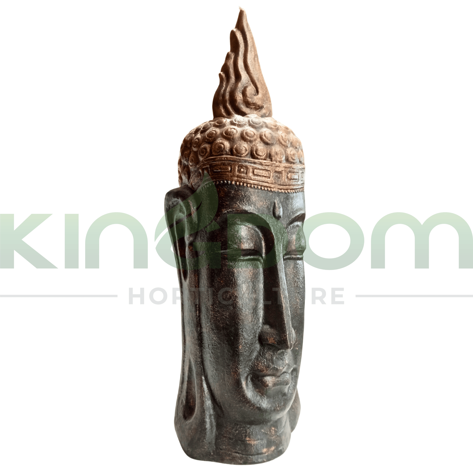 Black & Gold Fibre Cement Buddha Statue - Kingdom Horticulture