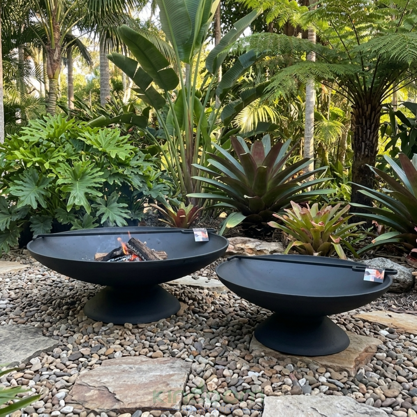 Cast Iron Fire Bowl with Base | Free Fire Poker Kingdom Horticulture