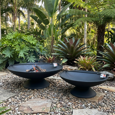 Cast Iron Fire Bowl with Base | Free Fire Poker