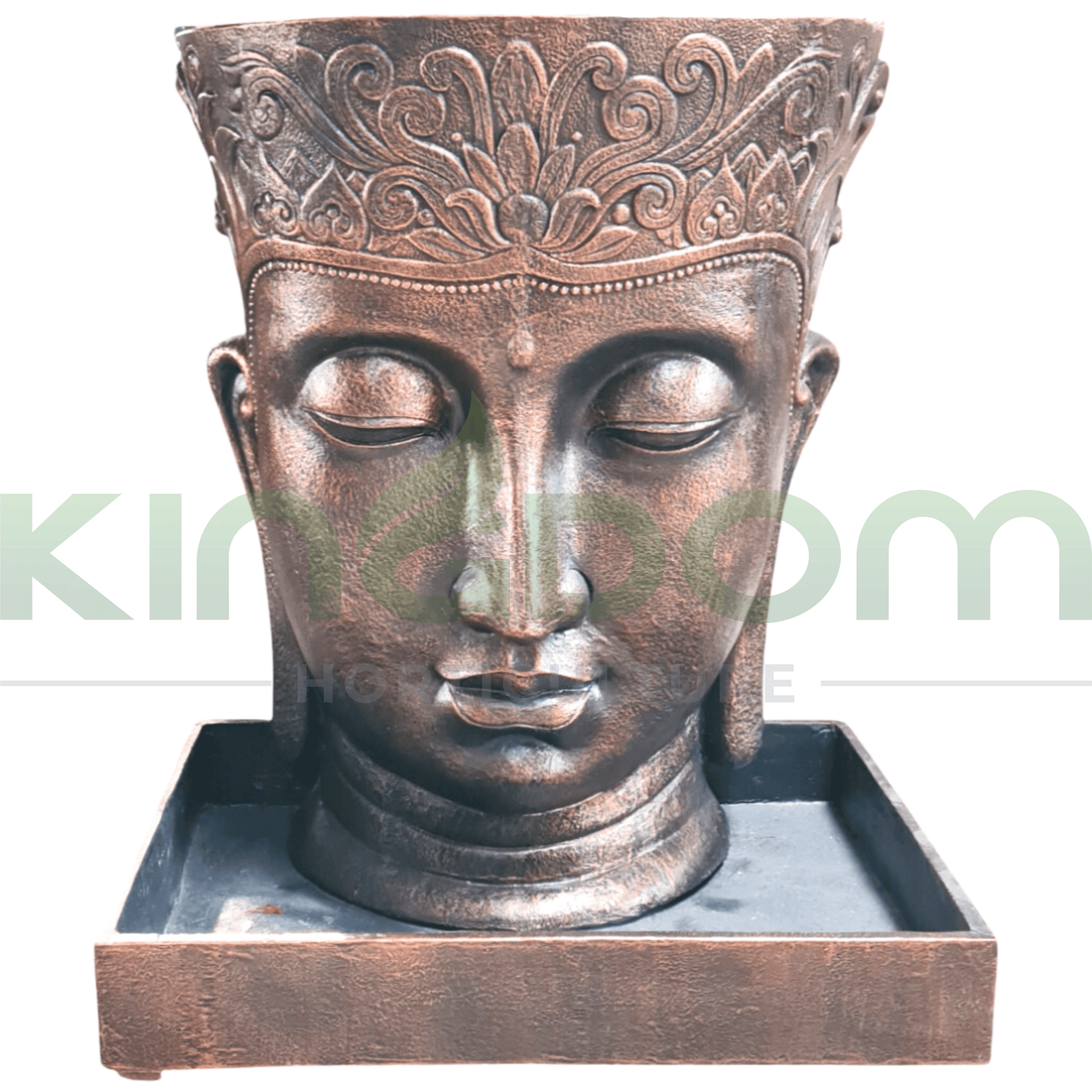 Copper GRC Buddha Water Feature | Includes Pump - Kingdom Horticulture