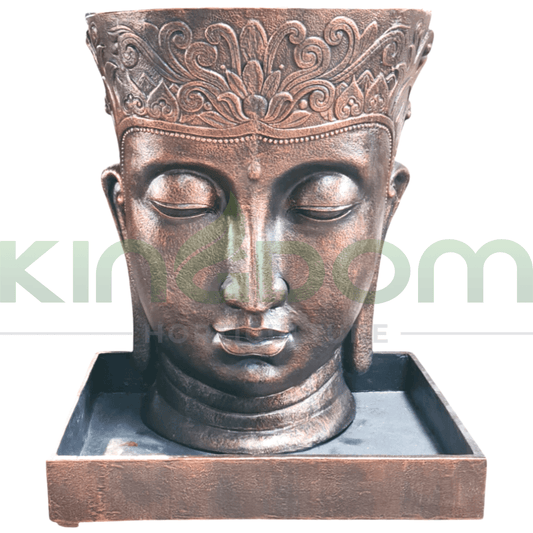 Copper GRC Buddha Water Feature | Includes Pump - Kingdom Horticulture Kingdom Horticulture