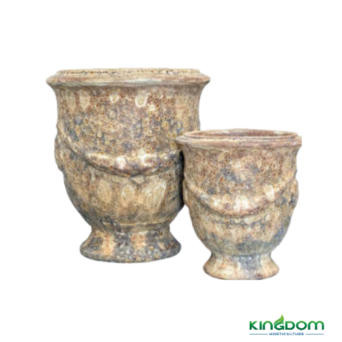 Ancient Anduze Urn Pot | Set of Two Kingdom Horticulture