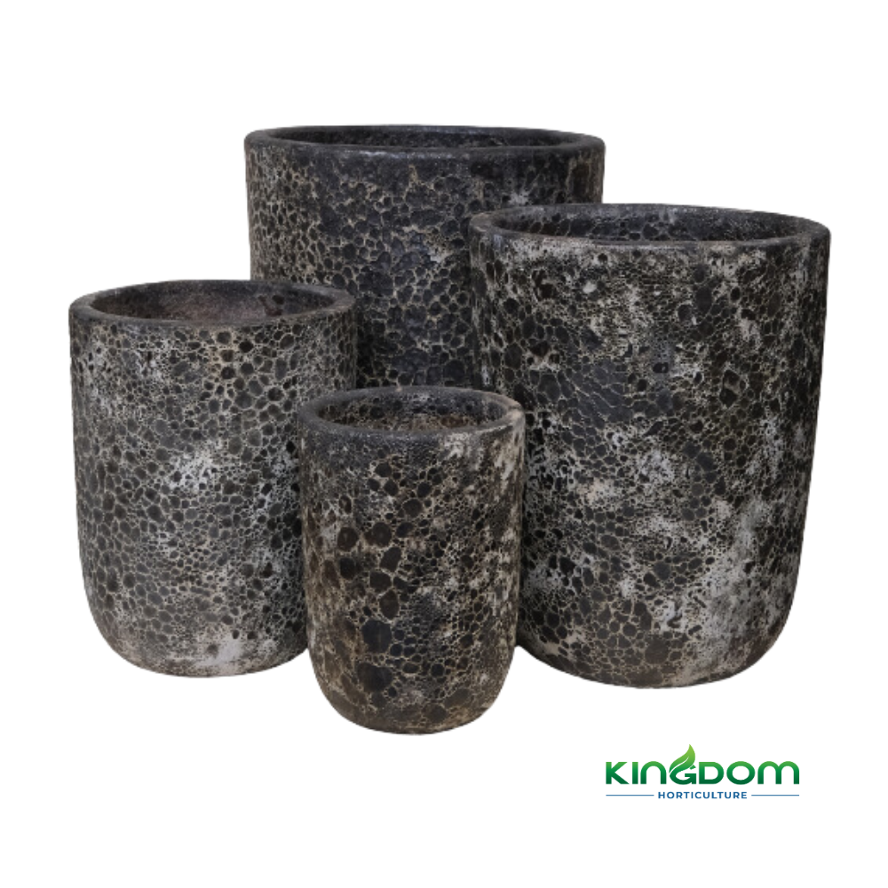 Ancient U Planter Pot | Set of 4 | Deep Red Kingdom Horticulture