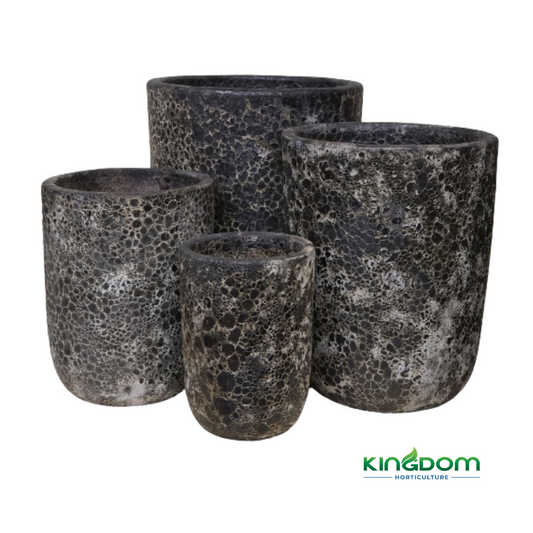 Ancient U Planter Pot | Set of 4 | Deep Red Kingdom Horticulture