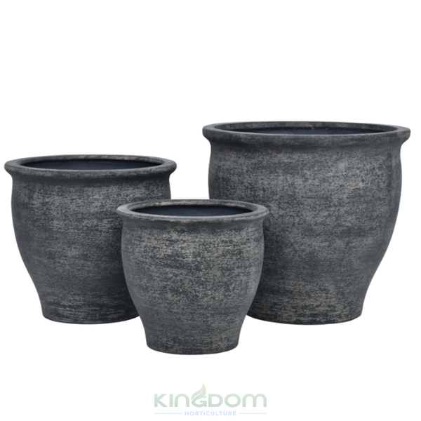 Shale Lightweight Maui Garden Pots | Ash