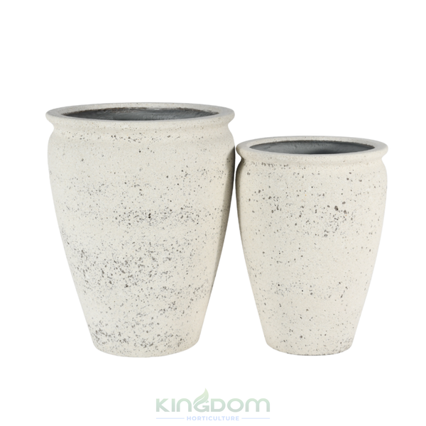 Fossil Lightweight Tall Svelte Pot | Ivory