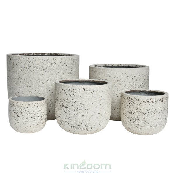 Fossil Lightweight U Planter | Ivory