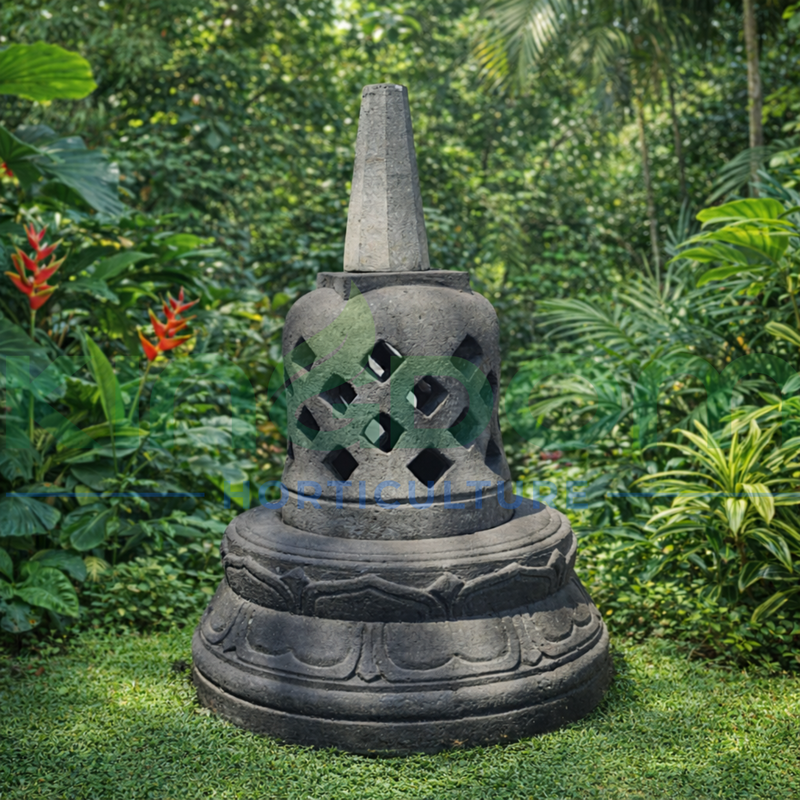 Garden Lantern Stupa Traditional