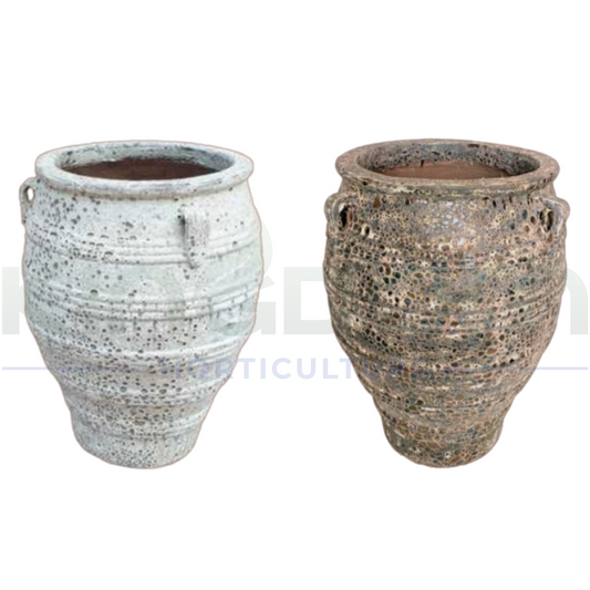 Ancient Pithari Urn Pot | 2 Colours & Styles Kingdom Horticulture