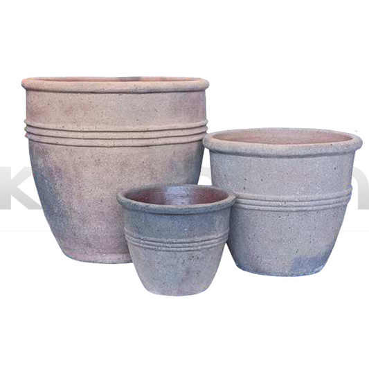 Old Stone Ring Pots | 3 Sizes Kingdom Horticulture