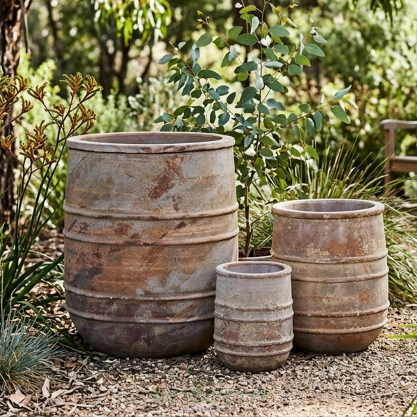 Outback Terracotta Horseshoe Ring  Garden Pots