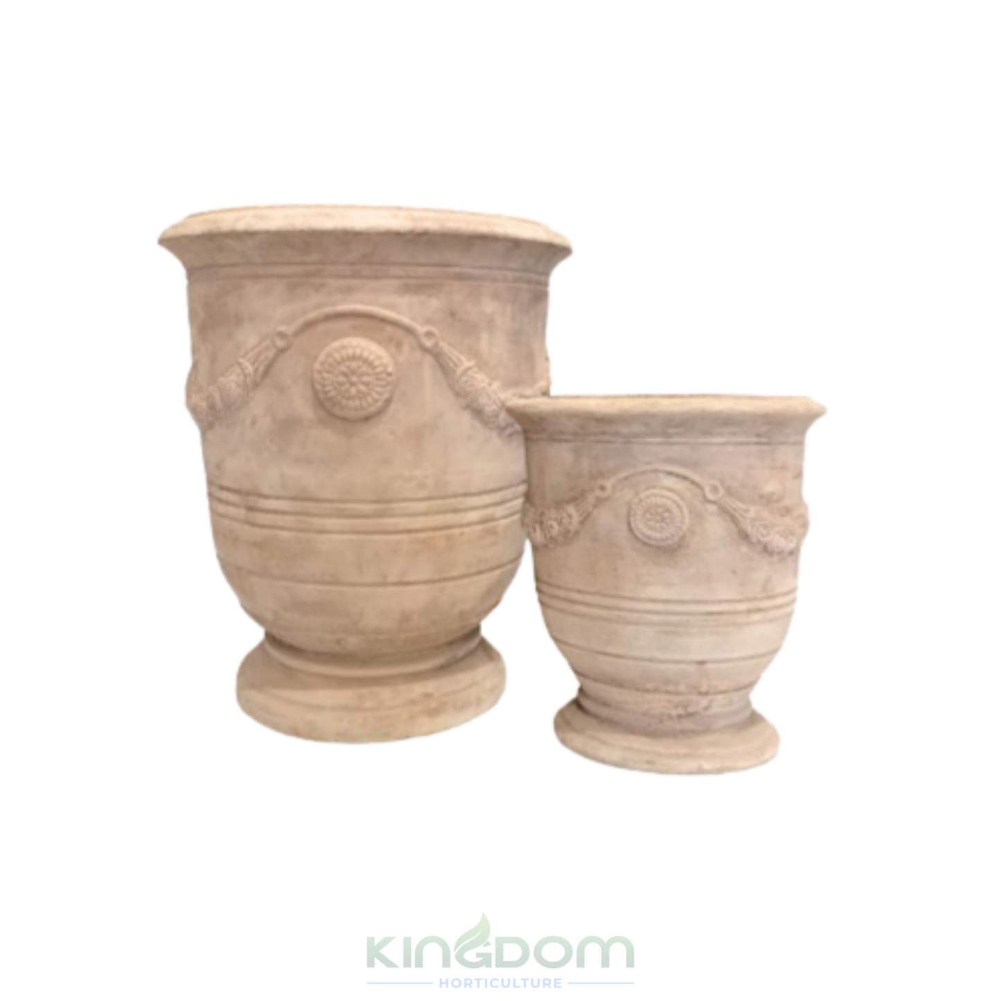 Ancient Terracotta Tivoli Urn | 2 Sizes Kingdom Horticulture