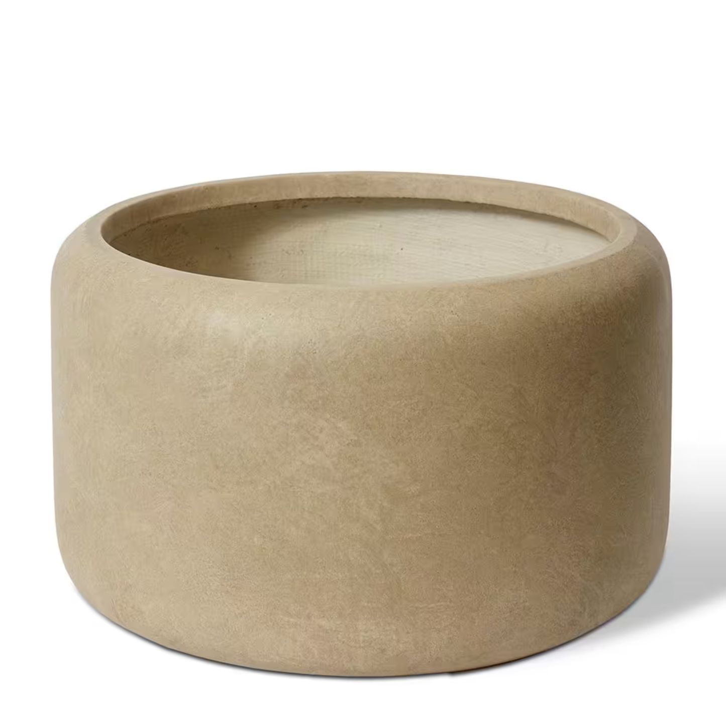 Lightweight Low Fibrestone Garden Pot | Tan Brown Kingdom Horticulture