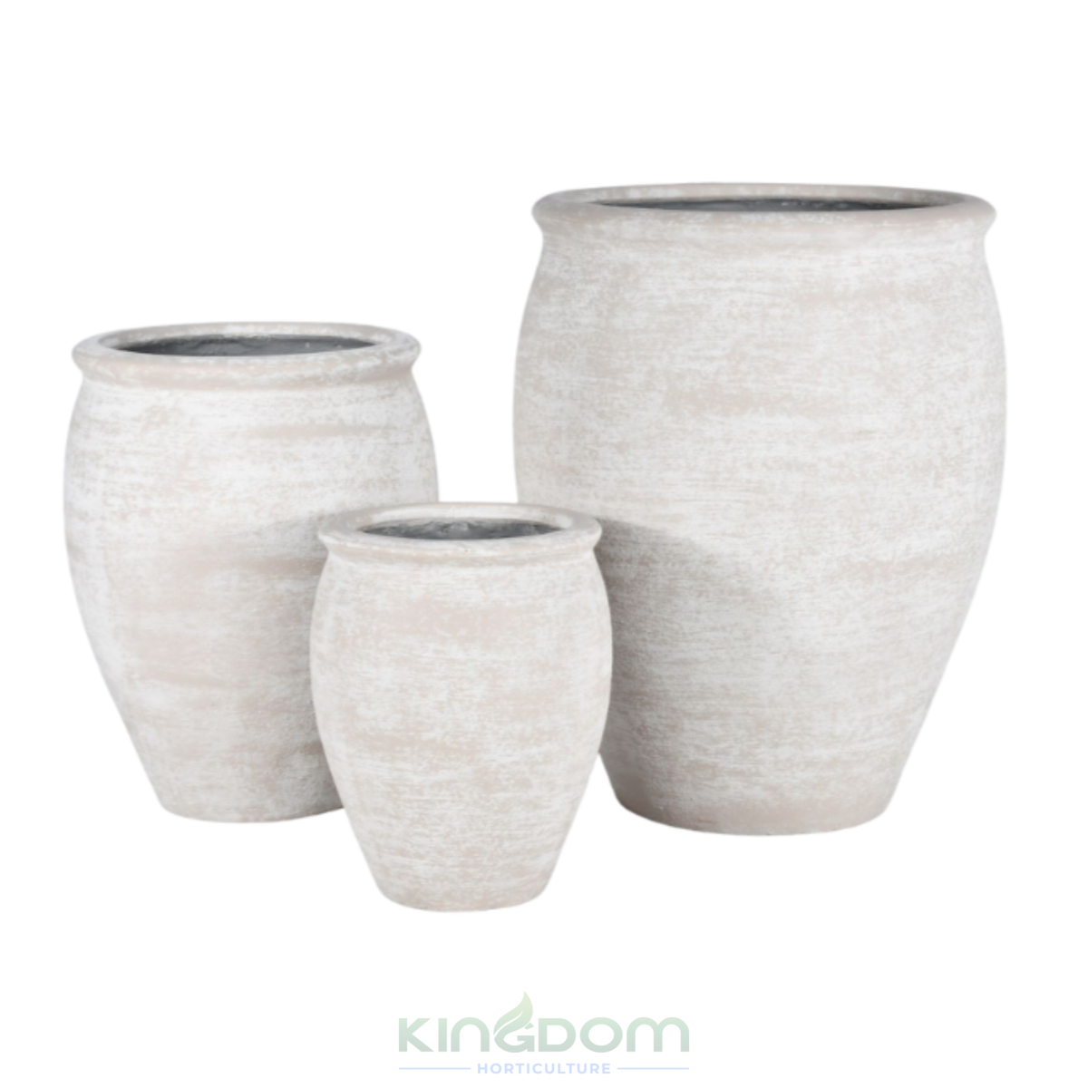 Shale Lightweight Santorini Garden Urn Pots | Ivory Kingdom Horticulture