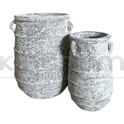 Ancient Lucilla Garden Urn Pot | White
