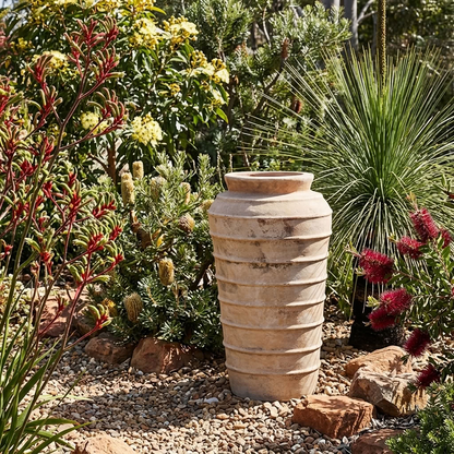 Outback Terracotta Hooped Classic Garden Pot Urn