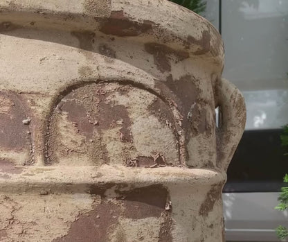Titanic Lucilla Garden Urn Pot | Titanic Red